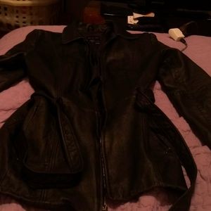 Blazer style leather jacket